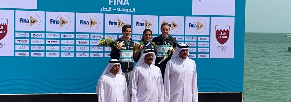 Satiro Sodré/SSPress/CBDA Maratonas Aquáticas - Ana Marcela Cunha vence etapa de Doha do Circuito Mundial; Allan do Carmo e Colonese vão ao Mundial