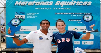 Allan do Carmo e Betina Lorscheitter vencem o Campeonato Brasileiro de 5 km em Fortaleza
