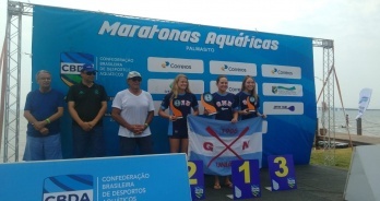 Betina Lorscheitter e Victor Colonese brilham de novo e vencem os 5 km do Campeonato Brasileiro