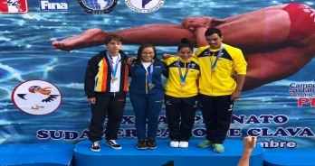 Brasil conquista ouro, prata e bronze no primeiro dia de Saltos Ornamentais do Sul-Americano