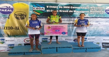 Rebeca Silva e Átila Brandão vencem prova de 5 km da Copa Brasil