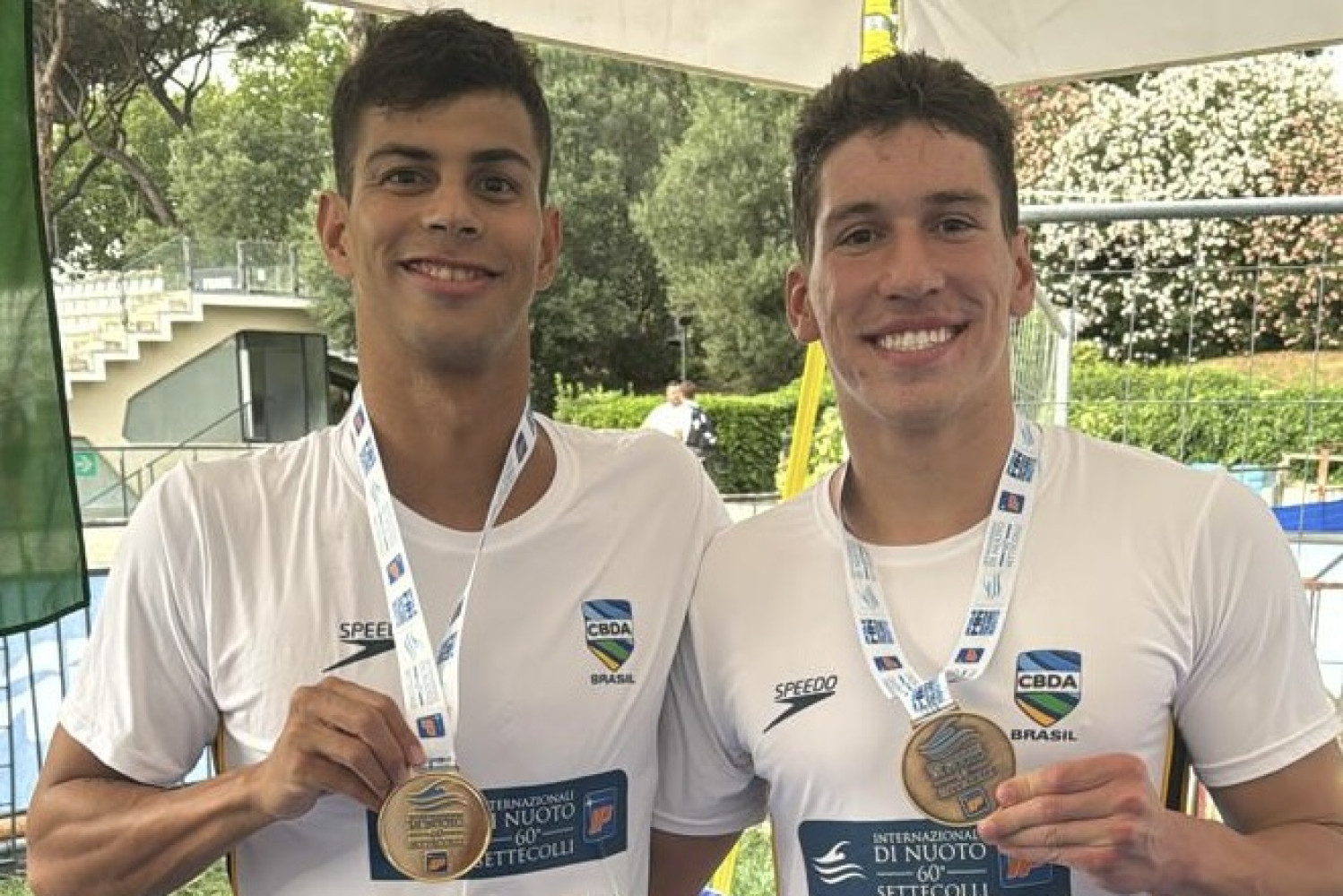 Guilherme Costa é campeão dos 400m livre no Torneio Settecolli; Eduardo Moraes e Caribé são bronze
