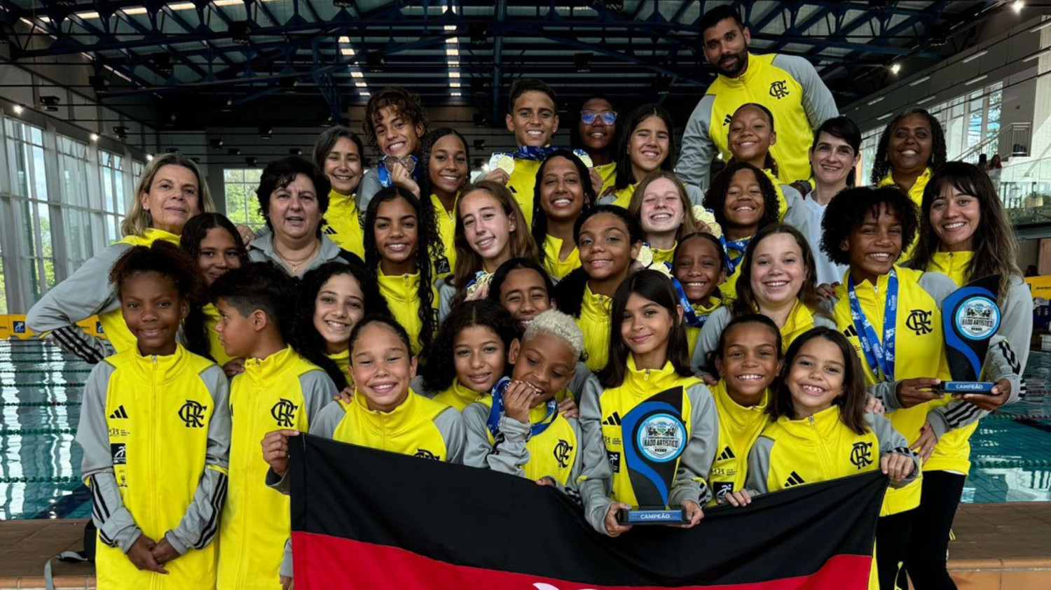 Flamengo é campeão do Brasileiro Infantil e Juvenil de Nado Artístico 