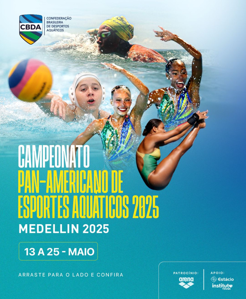 Brasil inicia participação no Campeonato Pan-Americano de Esportes Aquáticos de Medellin