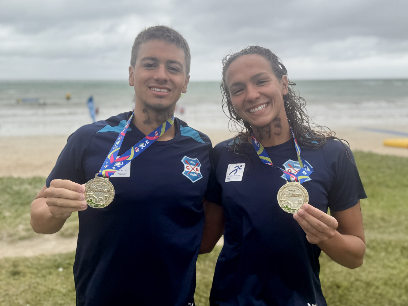 Julia Pereira e Matheus Melecchi são campeões da prova de 10 km do Campeonato Brasileiro, em Inema