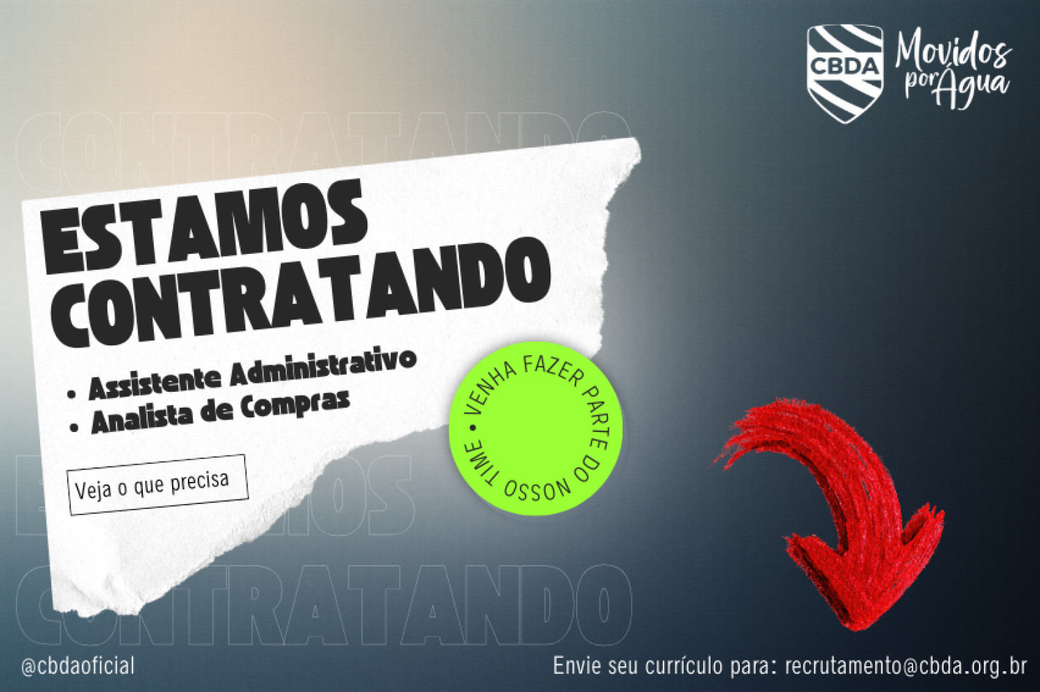 Venha trabalhar com a gente!