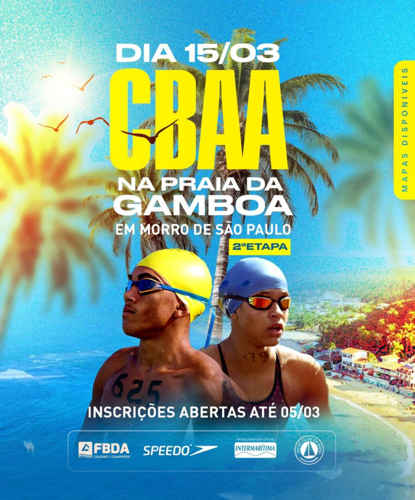 Morro de São Paulo recebe pela primeira vez etapa do Campeonato Baiano de Águas Abertas