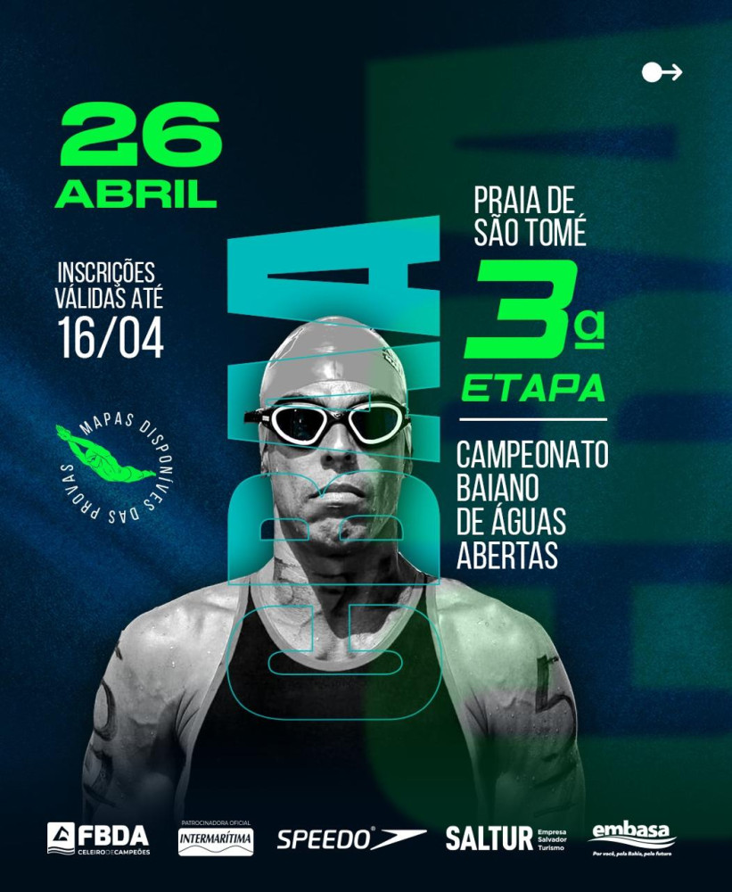 São Tomé de Paripe recebe terceira etapa do Campeonato Baiano de Águas Abertas