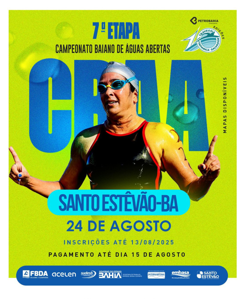 FBDA realiza pela primeira vez o Campeonato Baiano de Águas Abertas em Santo Estêvão