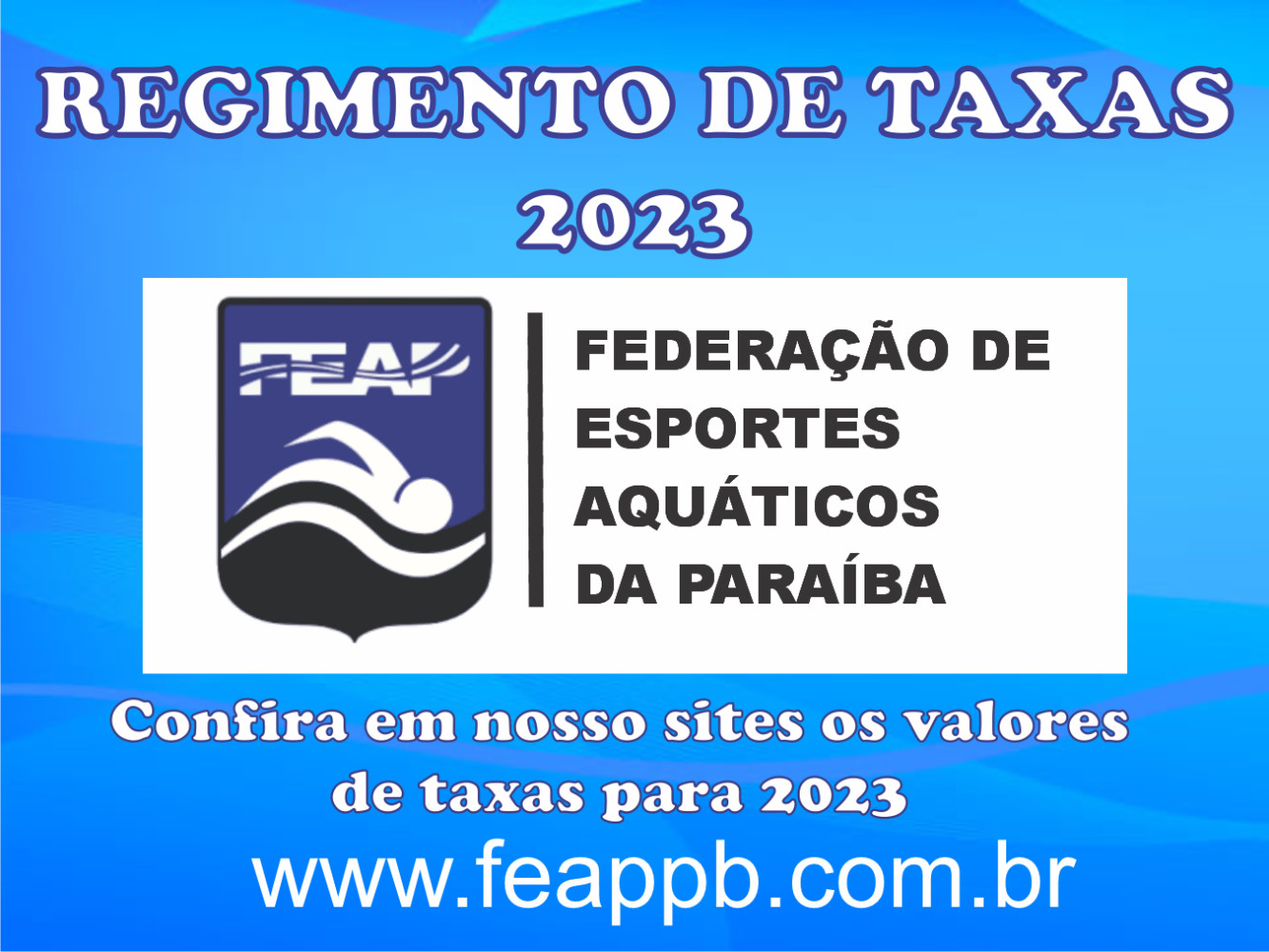 REGIMENTO DE TAXAS 2023