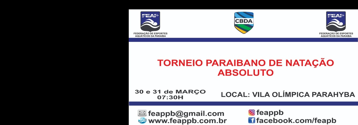 Campeonato Paraibano Absoluto e Masters de Natação. :: Notícia :: FEAP